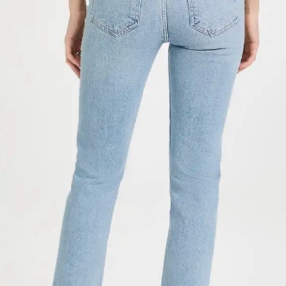 AGOLDE NWT Riley High Rise Straight Crop Denim Jean in Shiver // 31 - Picture 14 of 14